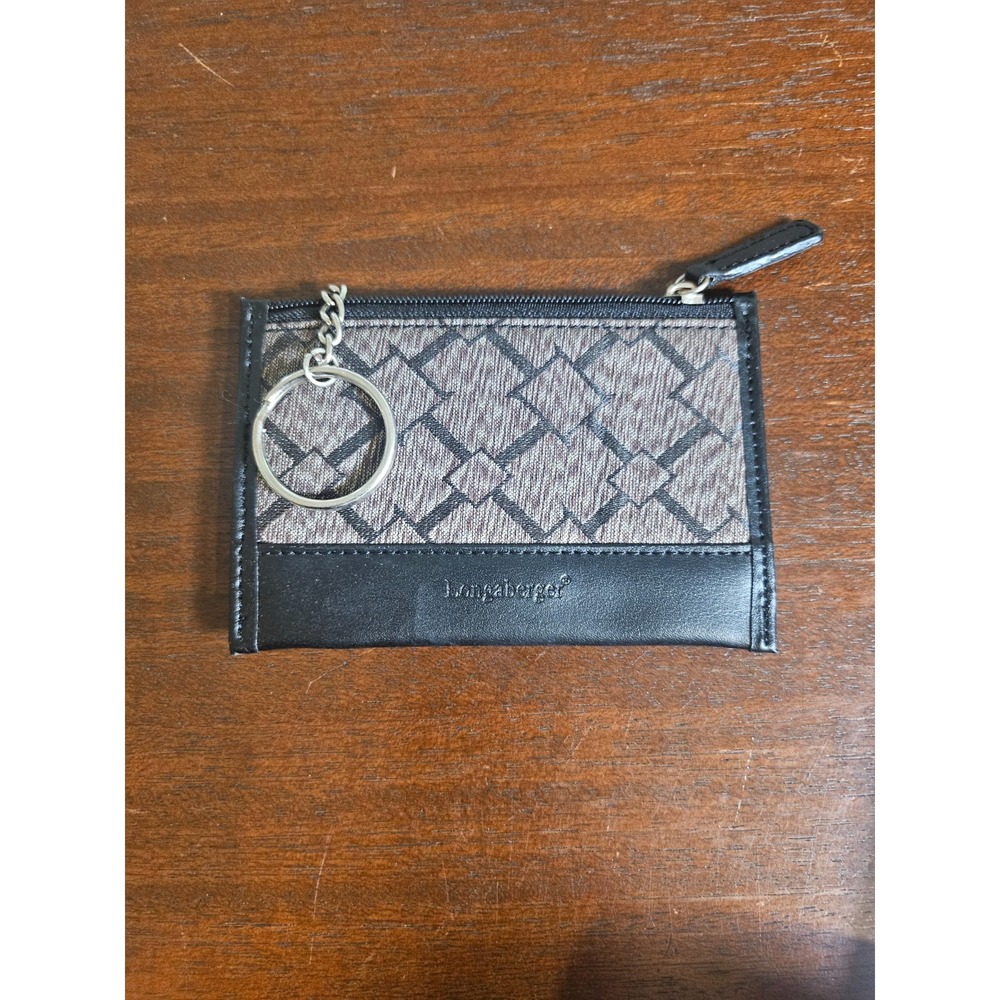 Longaberger Collectors Club Coin purse with Key Chain NEW